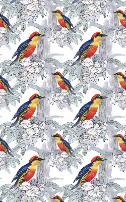 Fabric roller blind for window Colorful bird