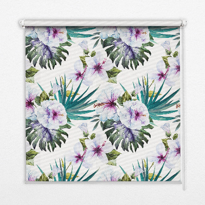 Blackout roller blind Flowers
