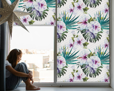 Blackout roller blind Flowers