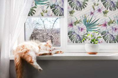 Blackout roller blind Flowers
