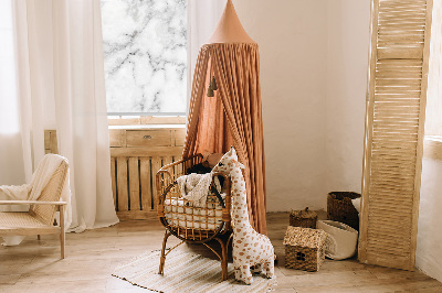 Fabric roller blind for window Gray marble