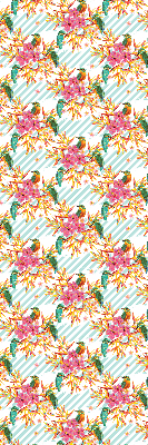 Blackout roller blind with birds among the branches of a tree print