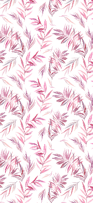 Blackout roller blind for window Pink leaves