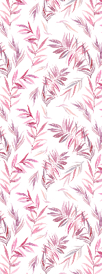 Blackout roller blind for window Pink leaves