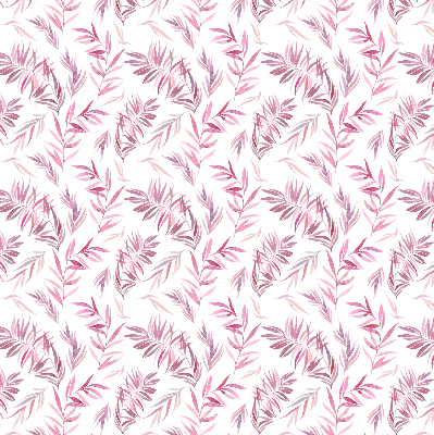 Blackout roller blind for window Pink leaves