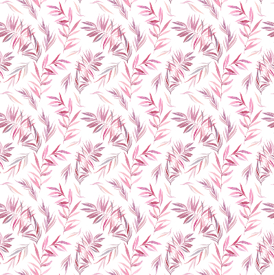 Blackout roller blind for window Pink leaves