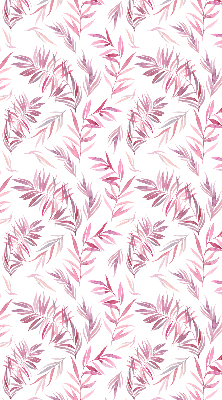 Blackout roller blind for window Pink leaves