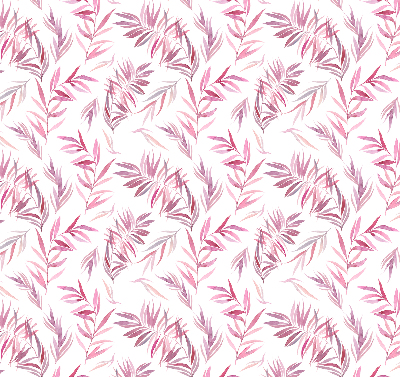 Blackout roller blind for window Pink leaves