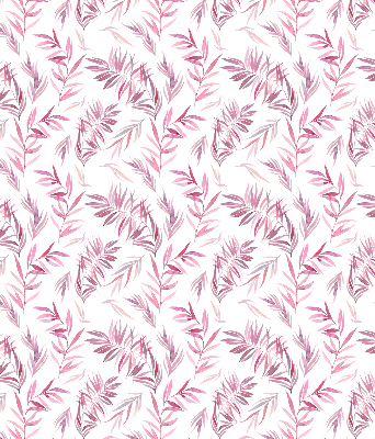 Blackout roller blind for window Pink leaves