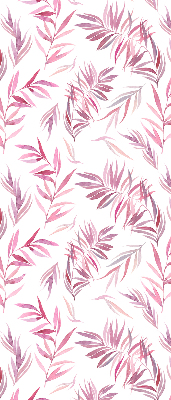 Blackout roller blind for window Pink leaves