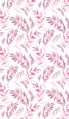 Blackout roller blind for window Pink leaves