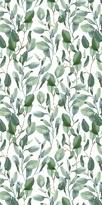 Blackout roller blind for window Leaves on the twigs