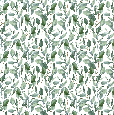 Blackout roller blind for window Leaves on the twigs