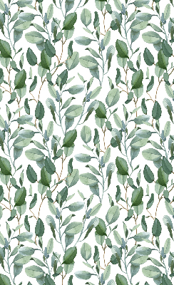 Blackout roller blind for window Leaves on the twigs