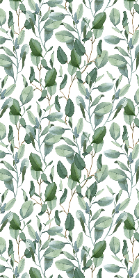 Blackout roller blind for window Leaves on the twigs