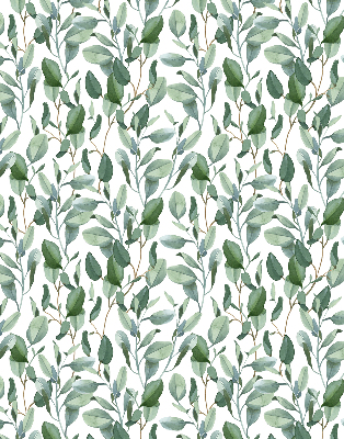 Blackout roller blind for window Leaves on the twigs