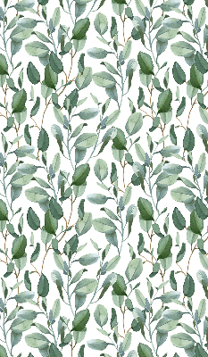 Blackout roller blind for window Leaves on the twigs