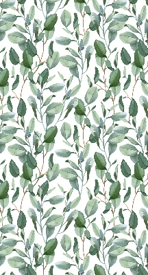 Blackout roller blind for window Leaves on the twigs