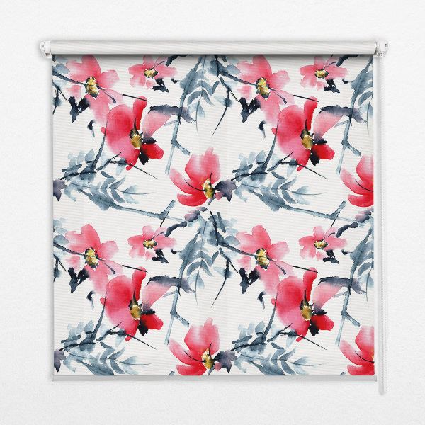 Blackout roller blind Flowers