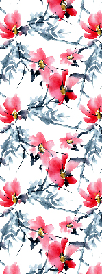 Blackout roller blind flowers pattern