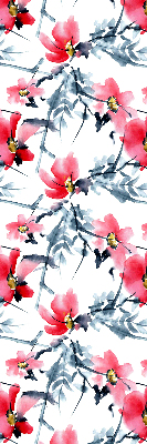 Blackout roller blind flowers pattern
