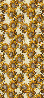 Fabric roller blind for window Sunflower