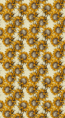 Fabric roller blind for window Sunflower