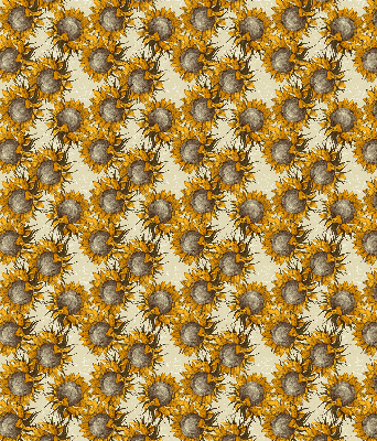 Fabric roller blind for window Sunflower