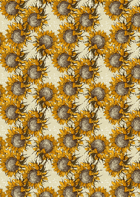 Fabric roller blind for window Sunflower