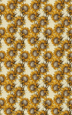Fabric roller blind for window sunflower shade
