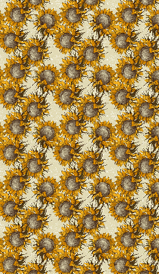 Fabric roller blind for window Sunflower