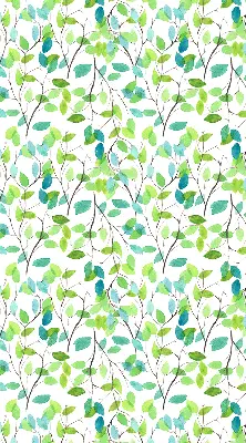 Fabric roller blind for window twigs pattern
