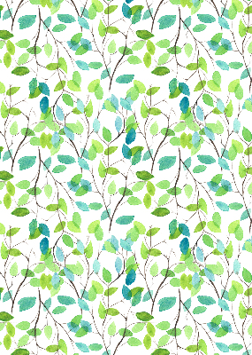 Fabric roller blind for window twigs pattern