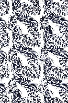 Blackout roller blind fern leaves pattern