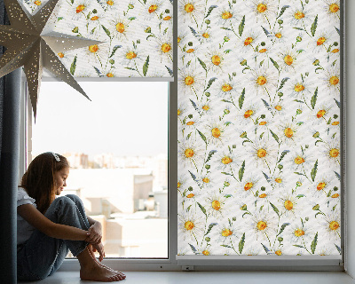 Blackout roller blind for window Daisies