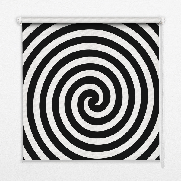 Fabric roller blind for window Hypnotizing circle