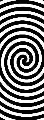 Fabric roller blind for window Hypnotizing circle