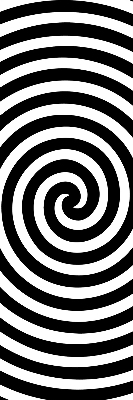 Fabric roller blind for window Hypnotizing circle