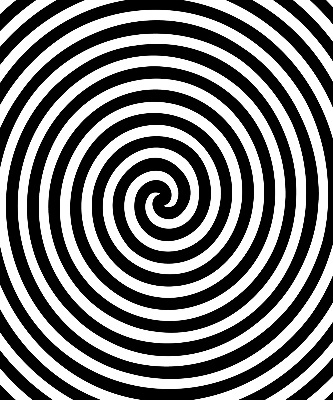 Fabric roller blind for window Hypnotizing circle