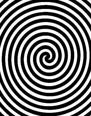 Fabric roller blind for window Hypnotizing circle