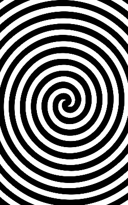 Fabric roller blind for window Hypnotizing circle