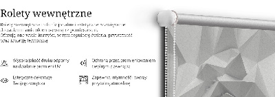 Blackout roller blind 3D paper wall pattern