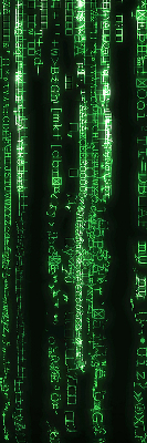 Blackout roller blind for window Green ciphers