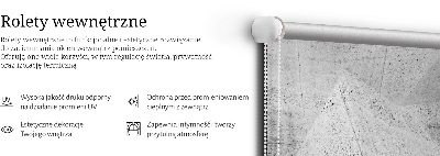 Fabric roller blind for window 3D stone wall