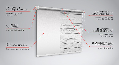 Blackout roller blind Gray boards