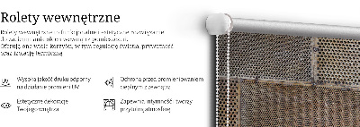 Blackout roller blind for window Metal wall
