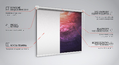 Fabric roller blind for window Galaxy