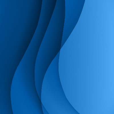 Fabric roller blind for window Blue waves
