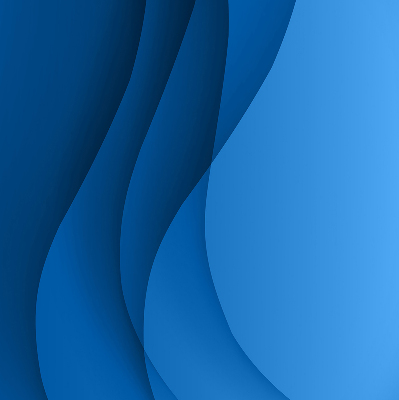 Fabric roller blind for window Blue waves