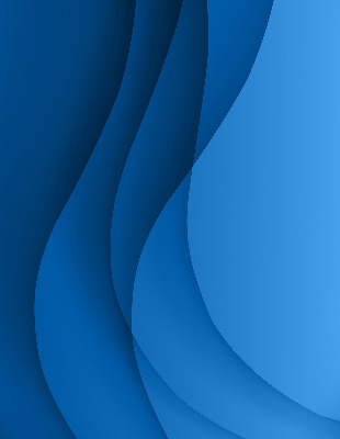 Fabric roller blind for window Blue waves